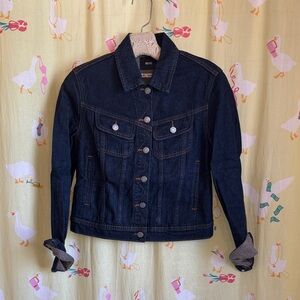 BDG Fitted Women's Denim Jacket - Dark Blue